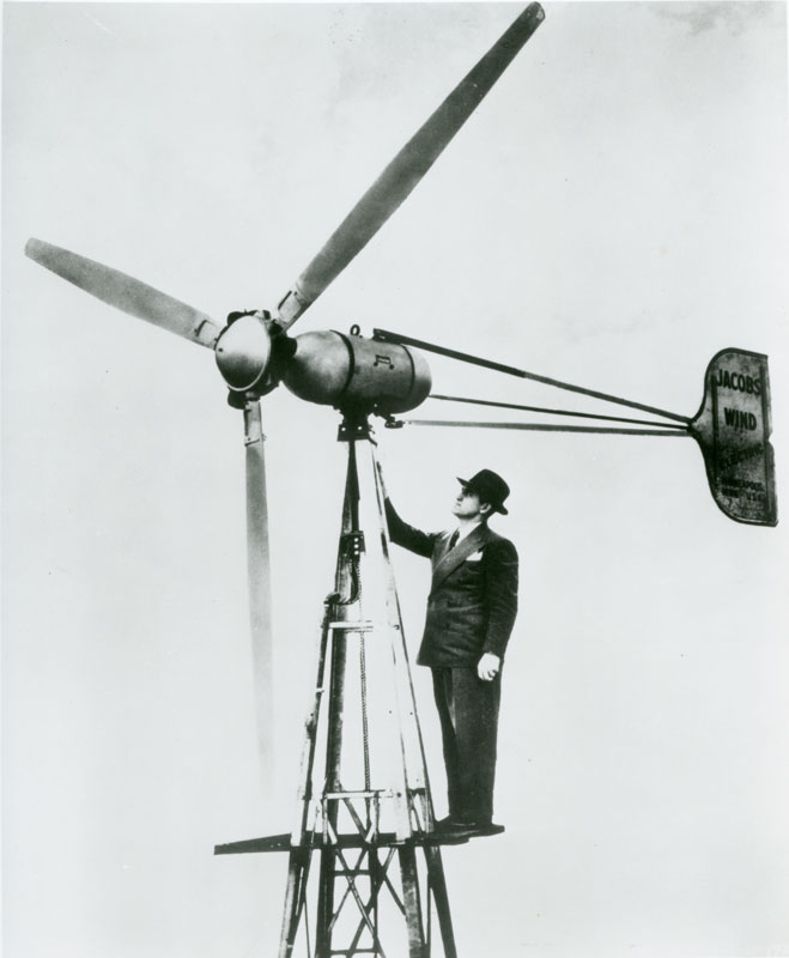 Marcellus Jacobs on a 2.5kW machine in the 1940s. Marcellus Jacobs